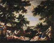 Francesco Albani The Cupids Disarmed oil